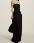 Petra Strapless Gown in Black