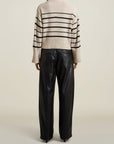 Paloma Sweater in Cream and Black Stripe
