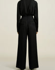 Madelynn Trouser in Black Tropical Wool