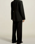 Sablier Blazer in Black Heavy Suiting