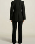 Sablier Blazer in Black Heavy Suiting