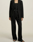 Sablier Blazer in Black Heavy Suiting