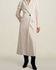 Burke Paletot Coat in Ecru