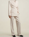 Le Smoking Trouser in Ecru Heavy Suiting