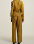 Houghton Pleated Trouser in Chartreuse