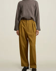 Houghton Pleated Trouser in Chartreuse