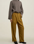 Houghton Pleated Trouser in Chartreuse