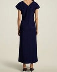 Simone Evening Dress in Midnight Boucle