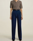 Le Smoking Trouser in Indigo Heavy Suiting