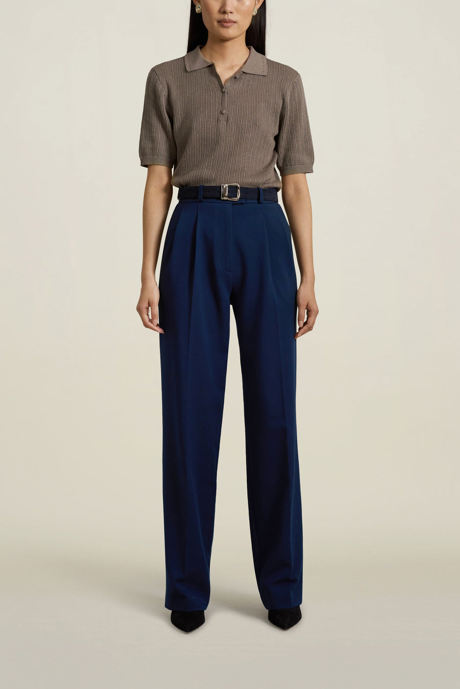 Le Smoking Trouser in Indigo Heavy Suiting
