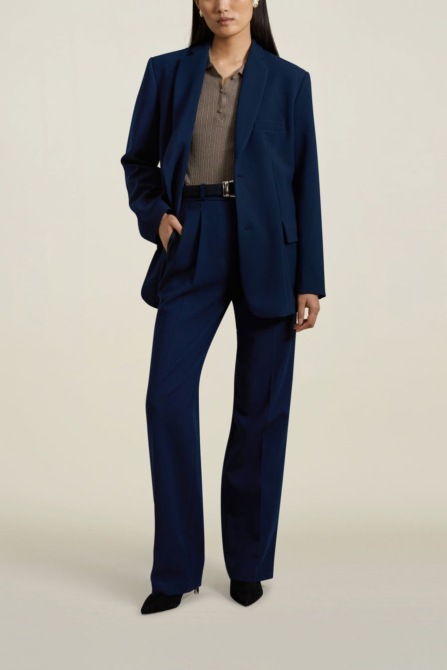 Le Smoking Trouser in Indigo Heavy Suiting