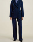 Le Smoking Trouser in Indigo Heavy Suiting