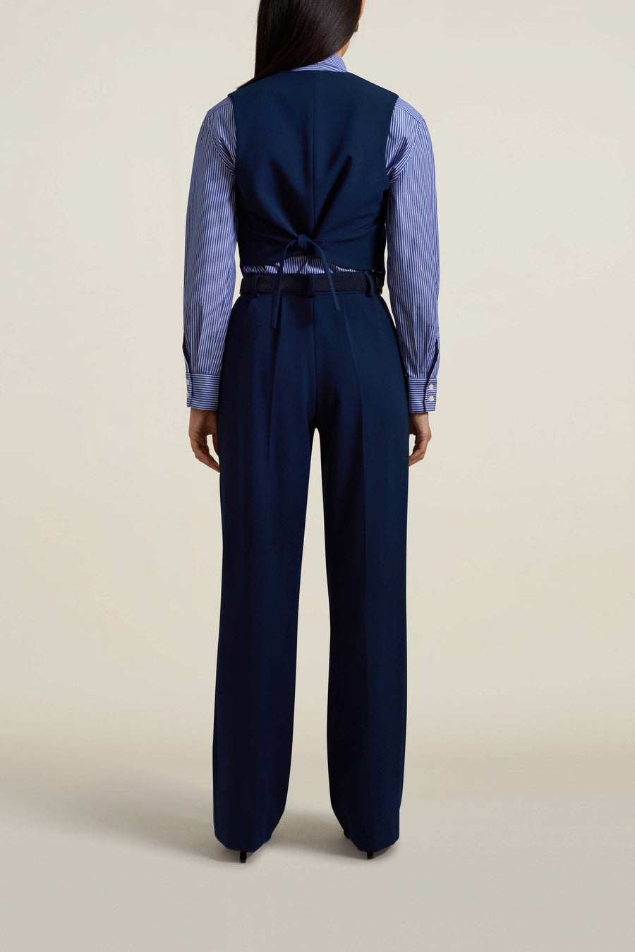 Bodice Suit Vest in Indigo Heavy Suiting