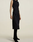 Elizabeth Vest Dress in Black