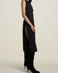 Elizabeth Vest Dress in Black