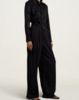 Deep Pocket Wide Leg Trouser in Sporty Suiting