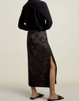 Forsyth Pencil Skirt in Black Viscose Floral