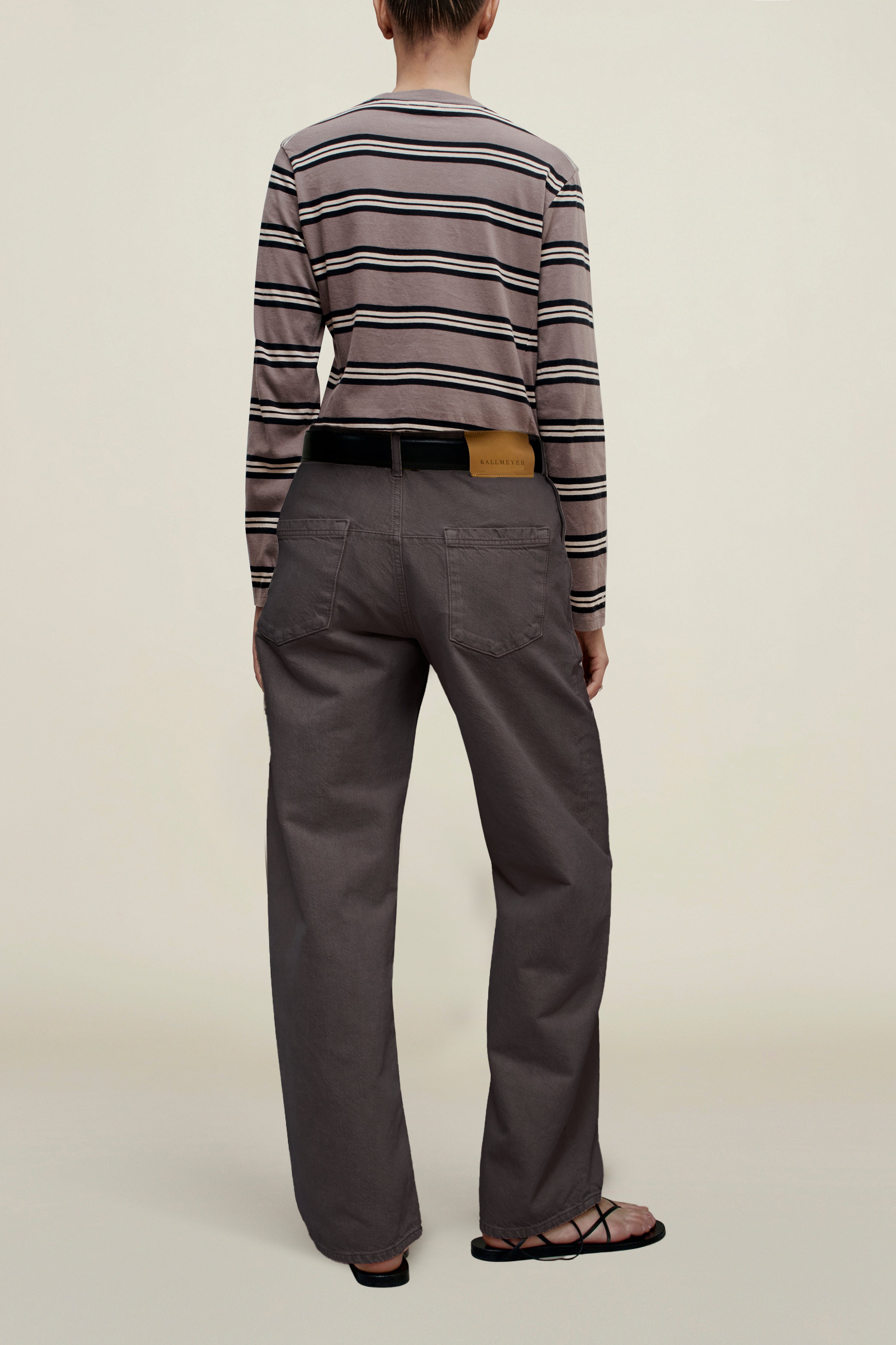 Column Leg Jeans in Cotton Denim