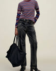 Kenzie T-Shirt in Bordeaux Multi Stripe