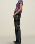 Kenzie T-Shirt in Bordeaux Multi Stripe