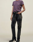 Kenzie T-Shirt in Bordeaux Multi Stripe