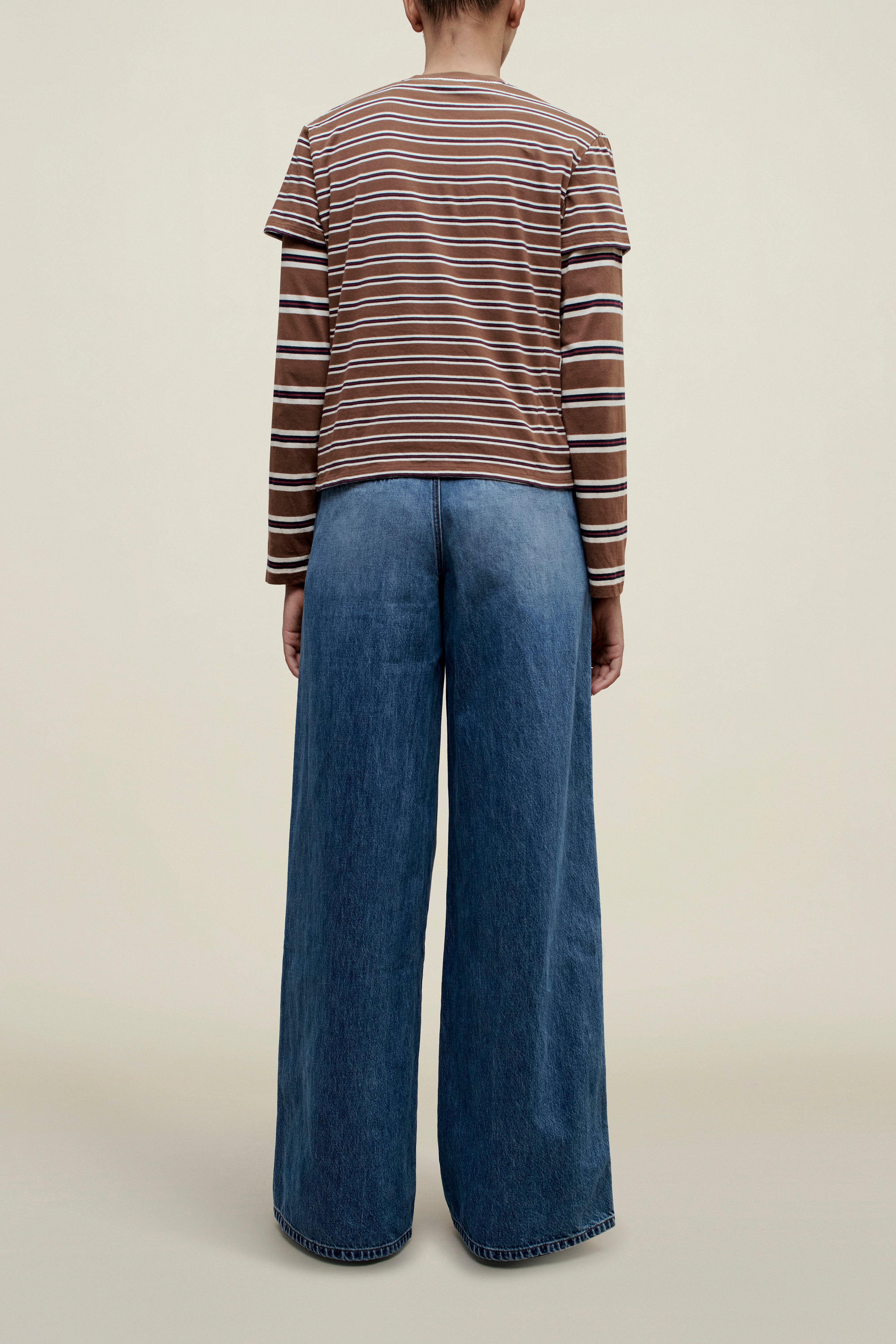 Kenzie T-Shirt in Rust Multi Stripe