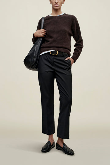 Brie Cropped Trouser in Tropical Wool