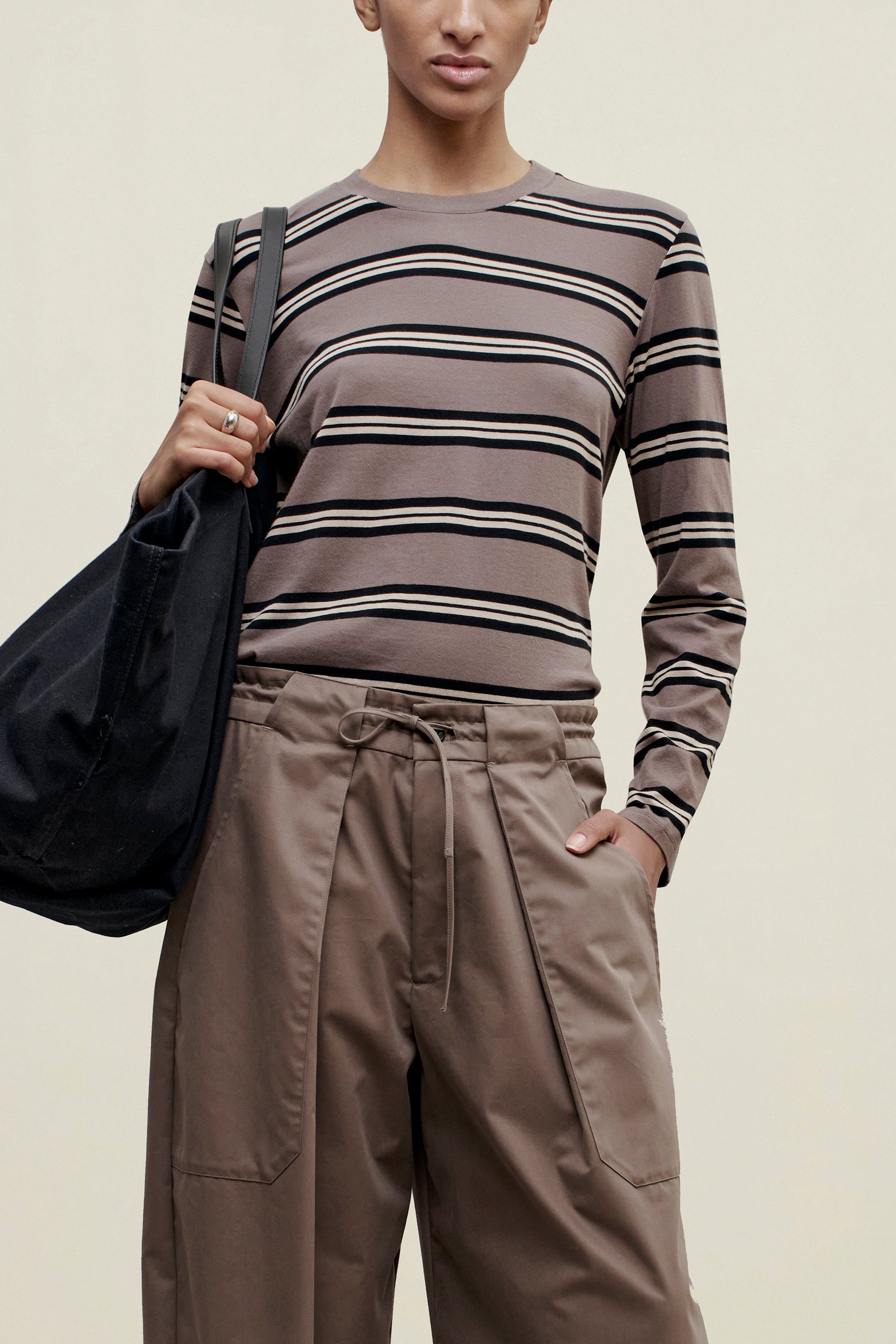 Wynn Long Sleeve in Shroom Multi Stripe