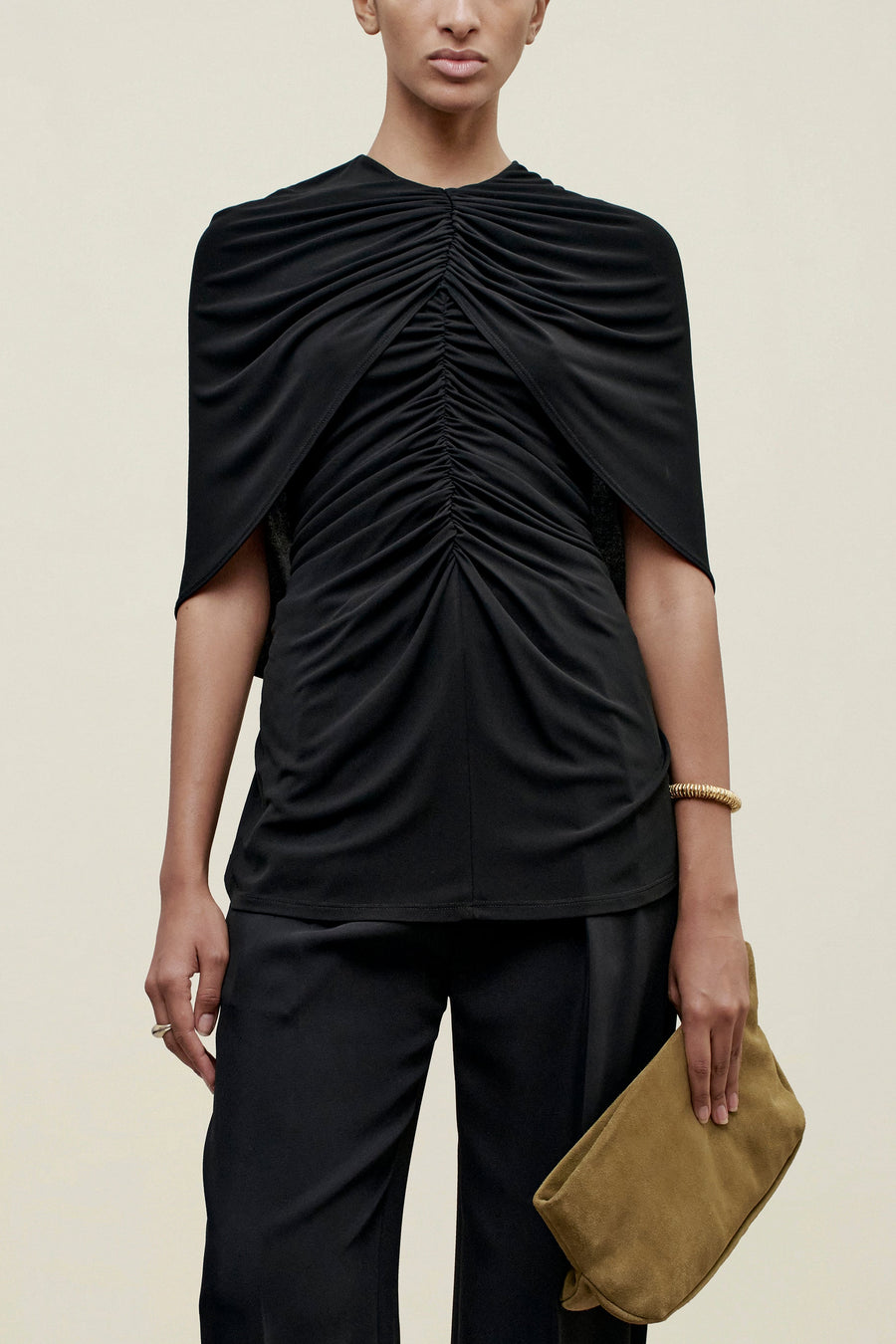 Emme Cape Top in Matte Jersey