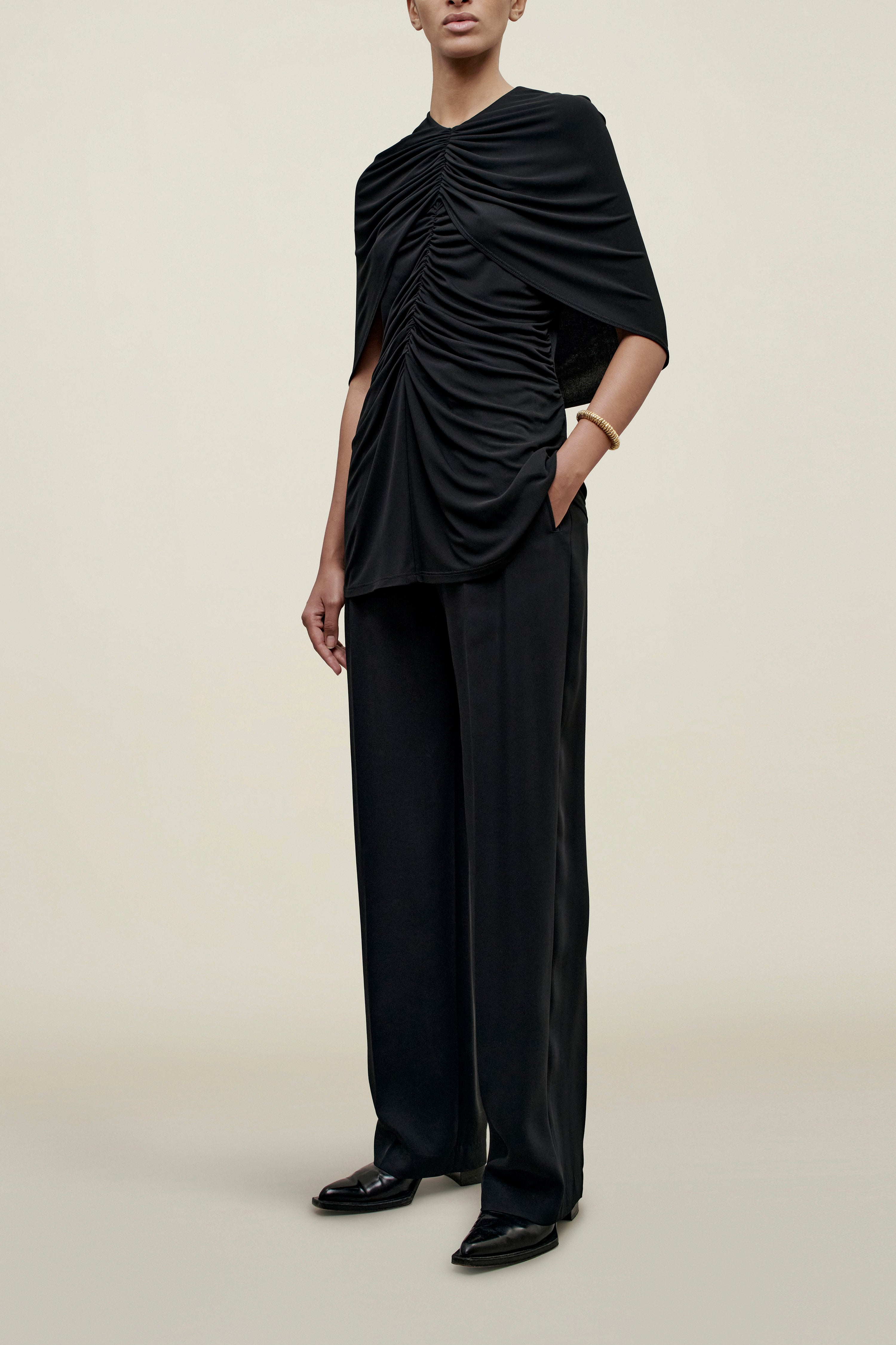 Emme Cape Top in Matte Jersey