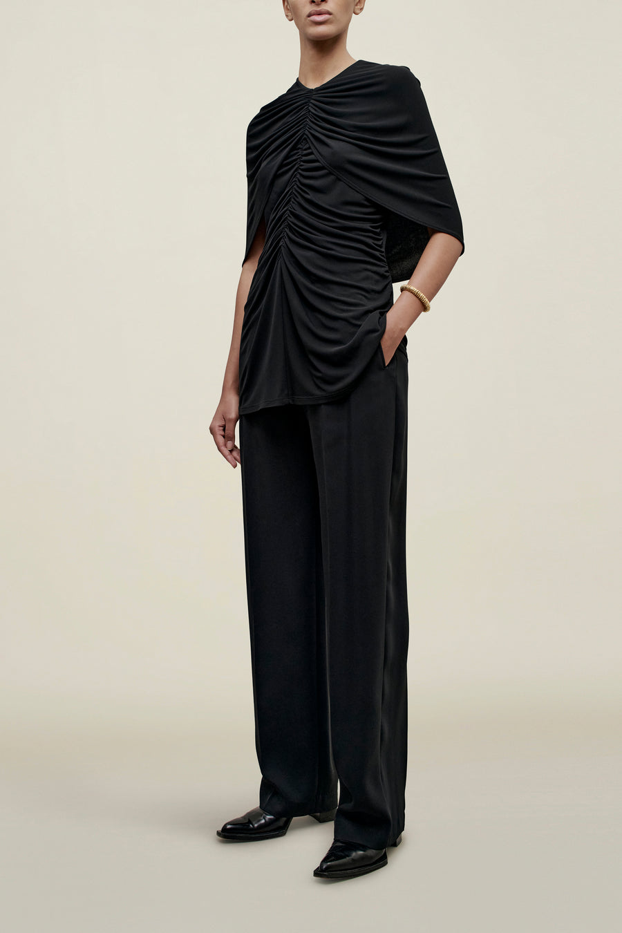 Emme Cape Top in Matte Jersey