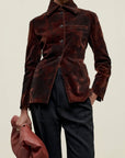 Luca Blazer in Velvet Burnout