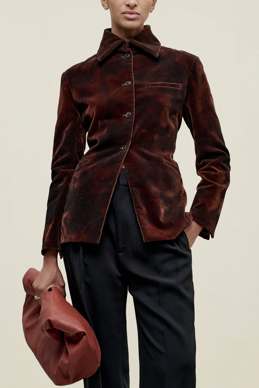 Luca Blazer in Velvet Burnout