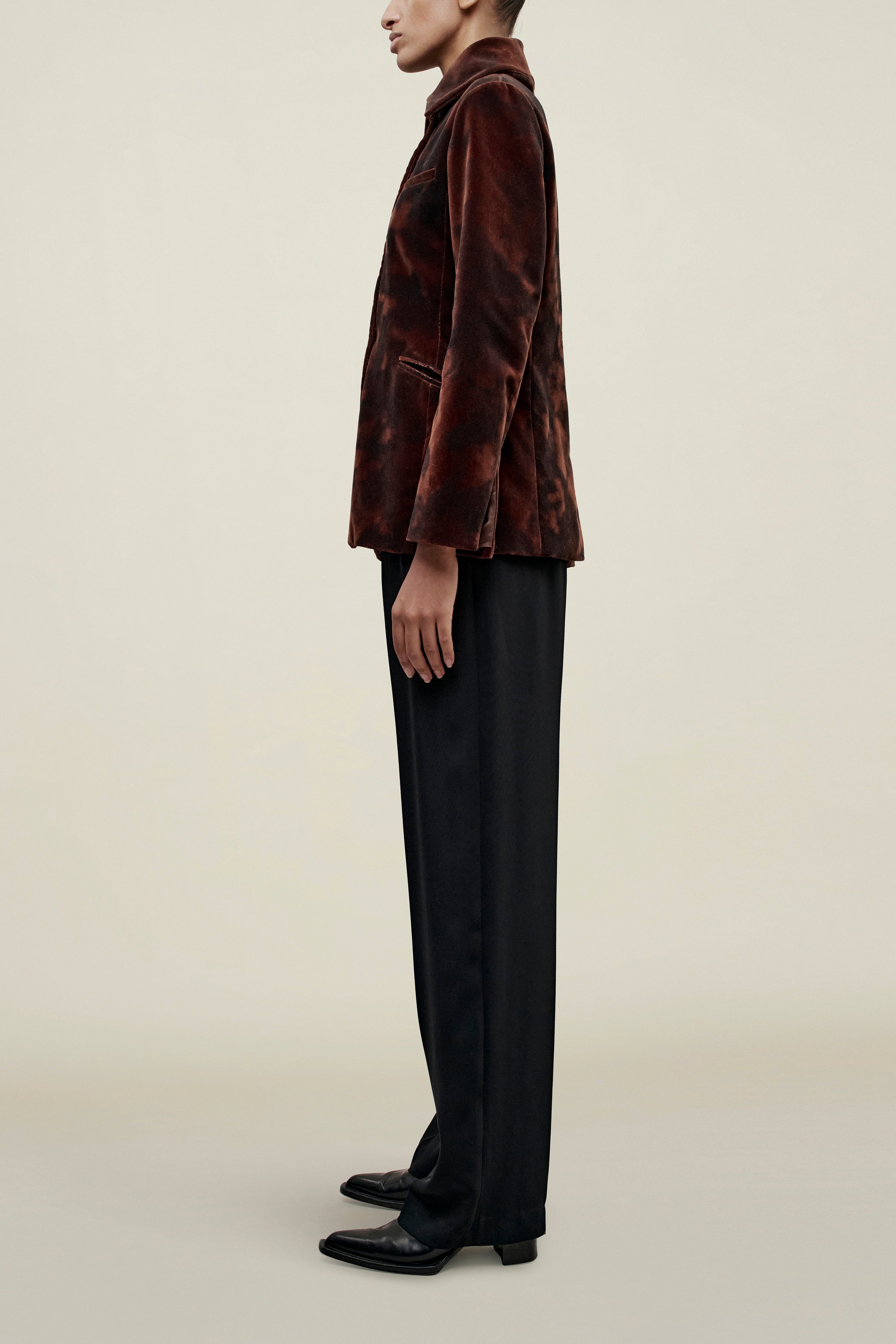 Luca Blazer in Velvet Burnout