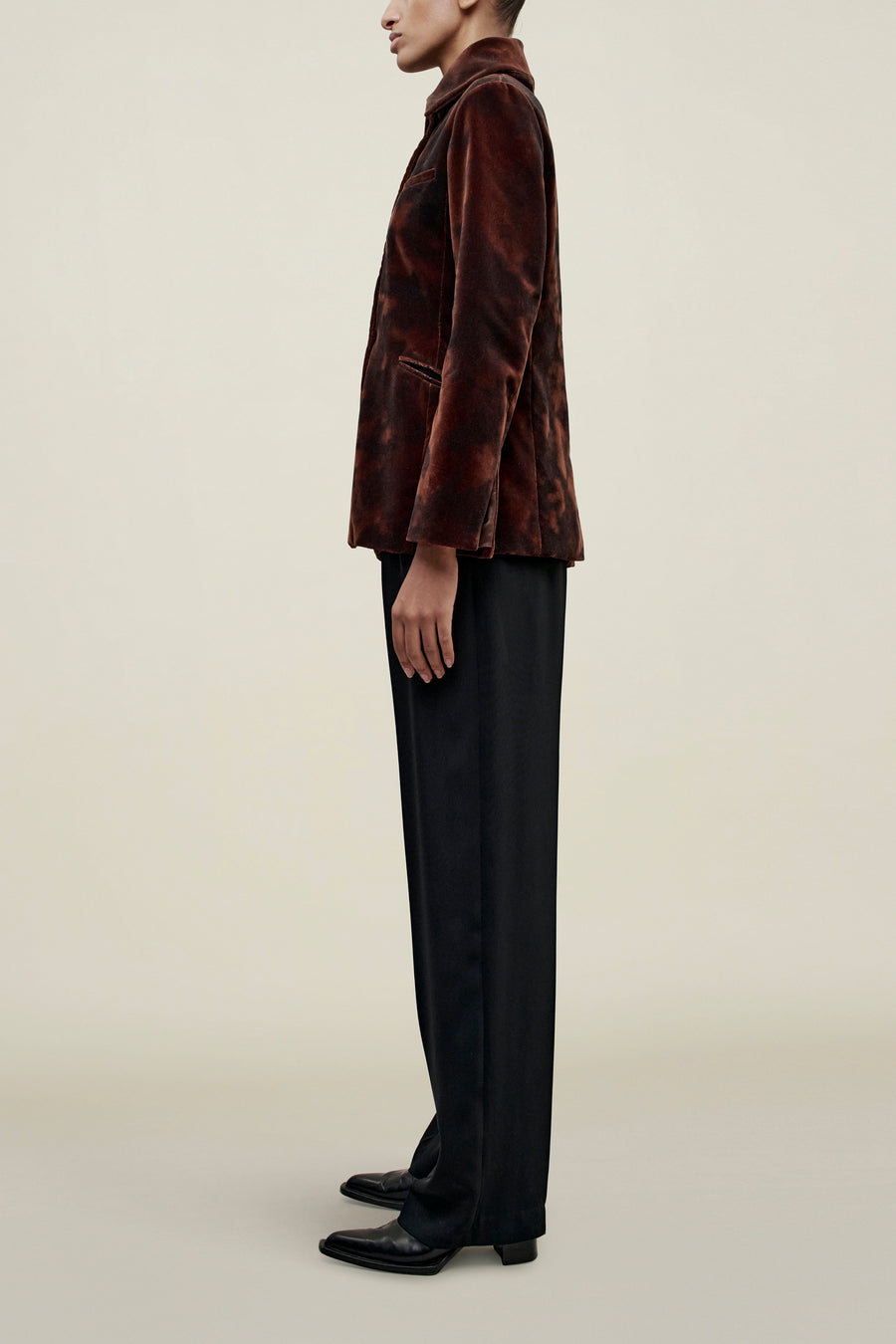 Luca Blazer in Velvet Burnout