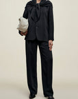 Jamie Scarf Blazer in Viscose Cady
