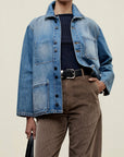 Jaques Worker Jacket in Cotton Denim