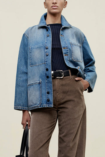 Jaques Worker Jacket in Cotton Denim