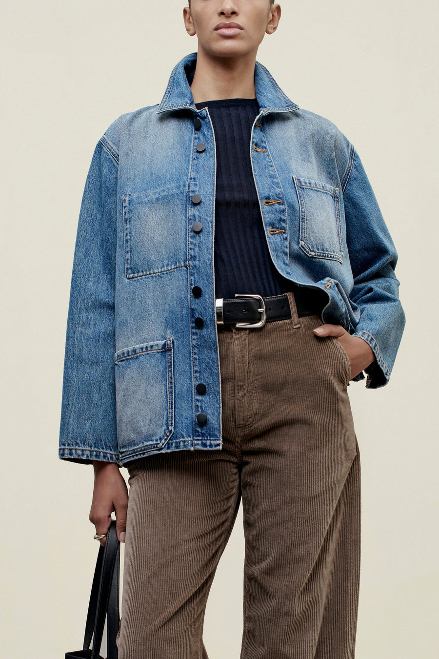 Jaques Worker Jacket in Cotton Denim