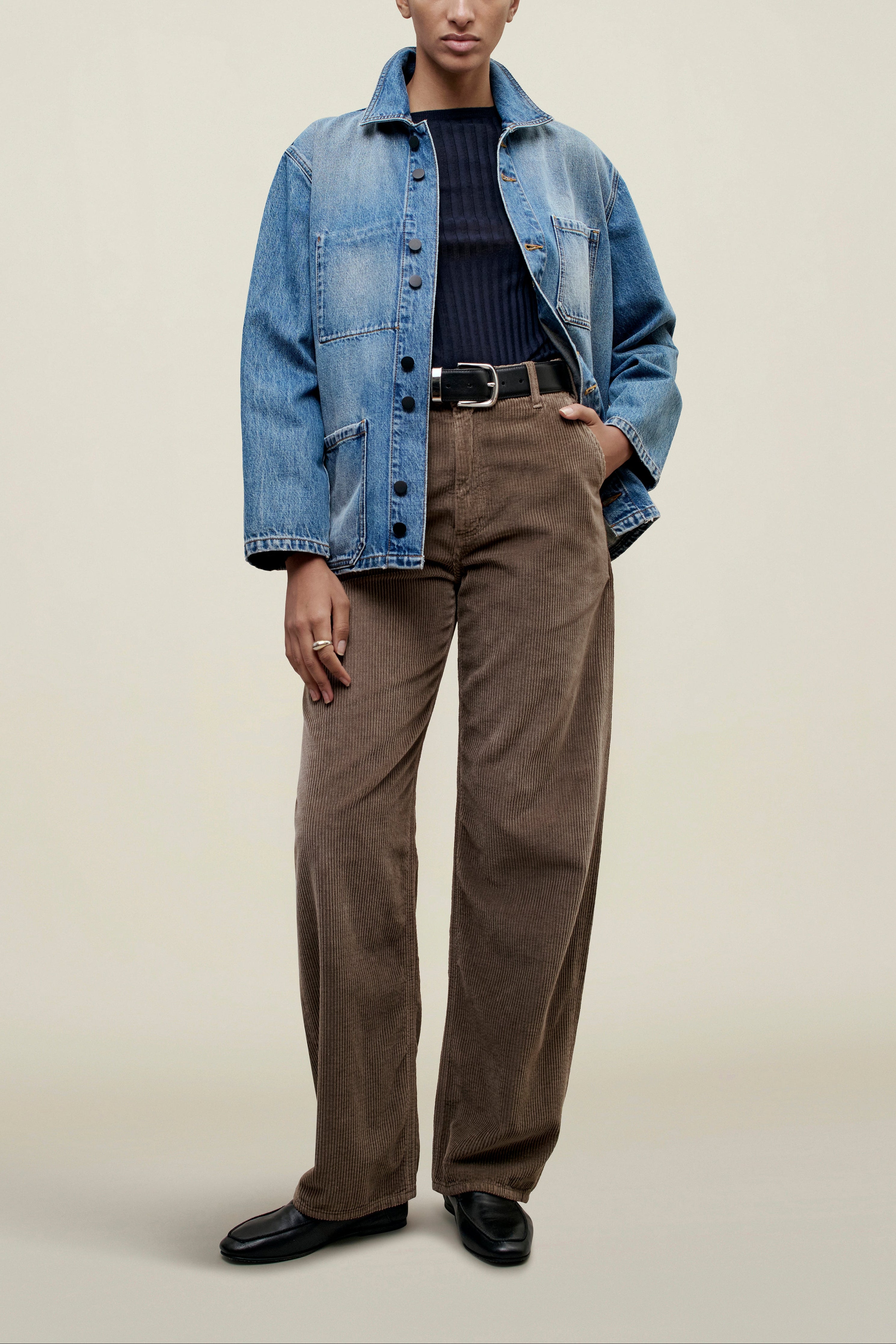 Jaques Worker Jacket in Cotton Denim
