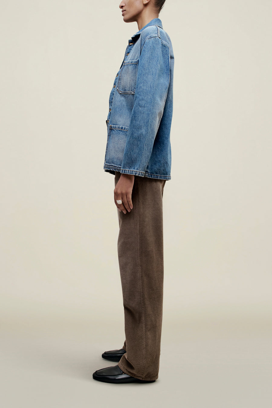 Jaques Worker Jacket in Cotton Denim