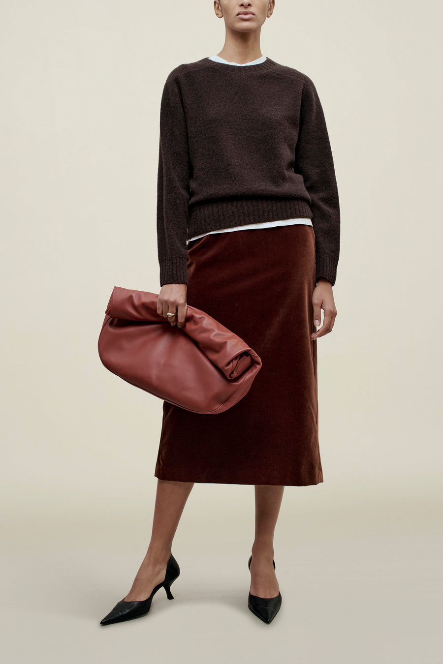 Nina Seamless Crewneck in Cashmere Wool