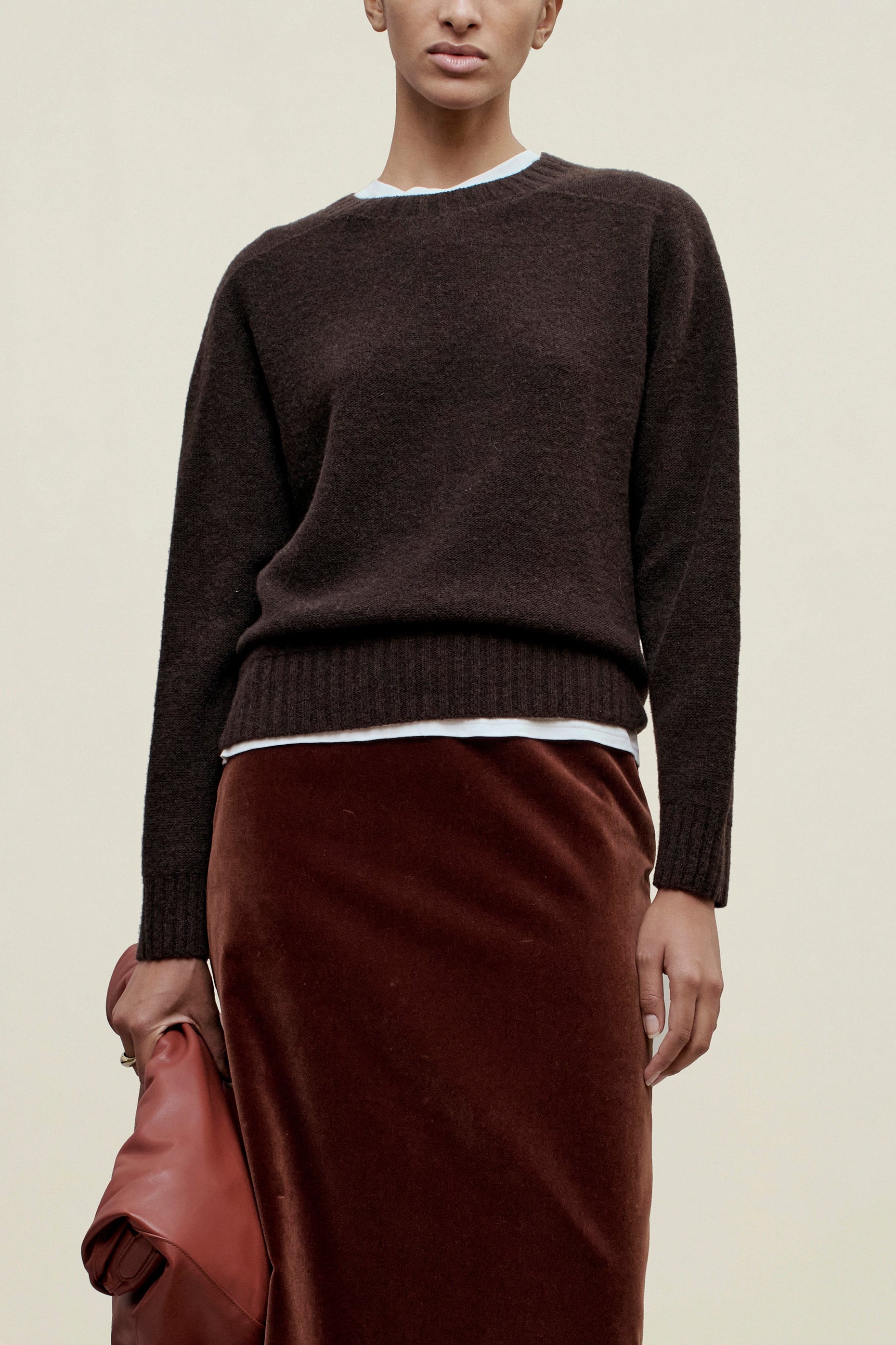 Nina Seamless Crewneck in Cashmere Wool