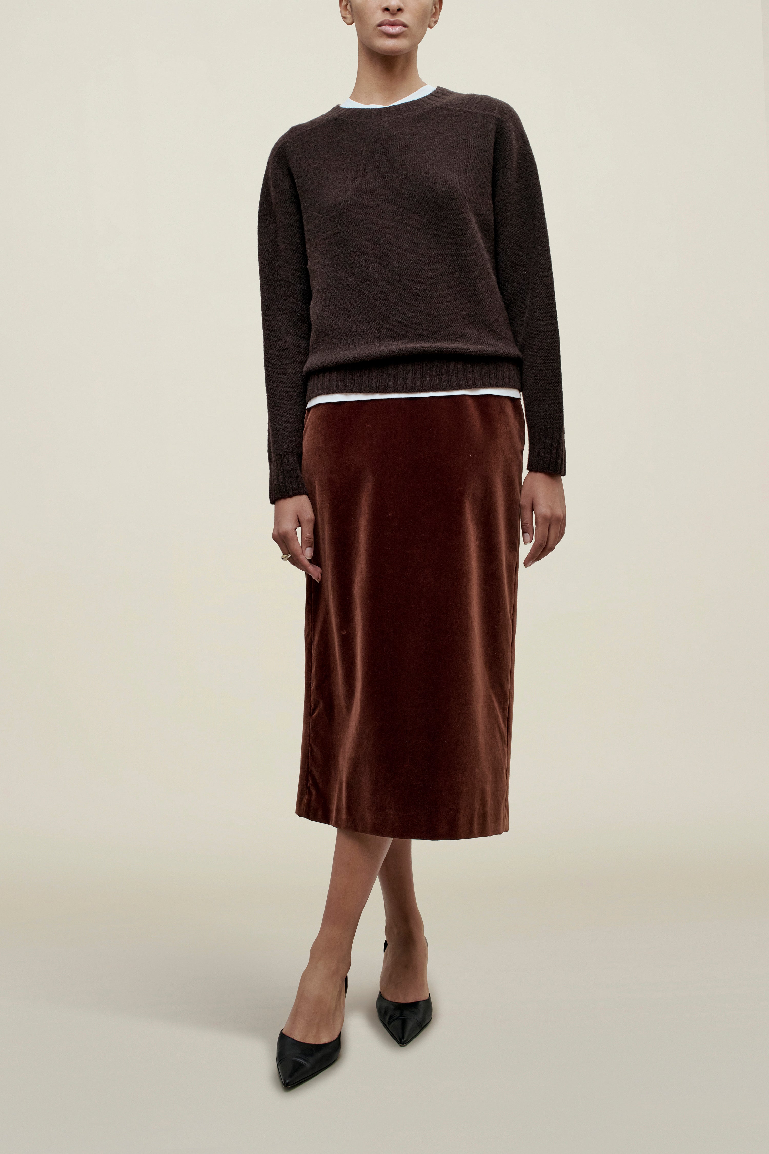 Nina Seamless Crewneck in Cashmere Wool