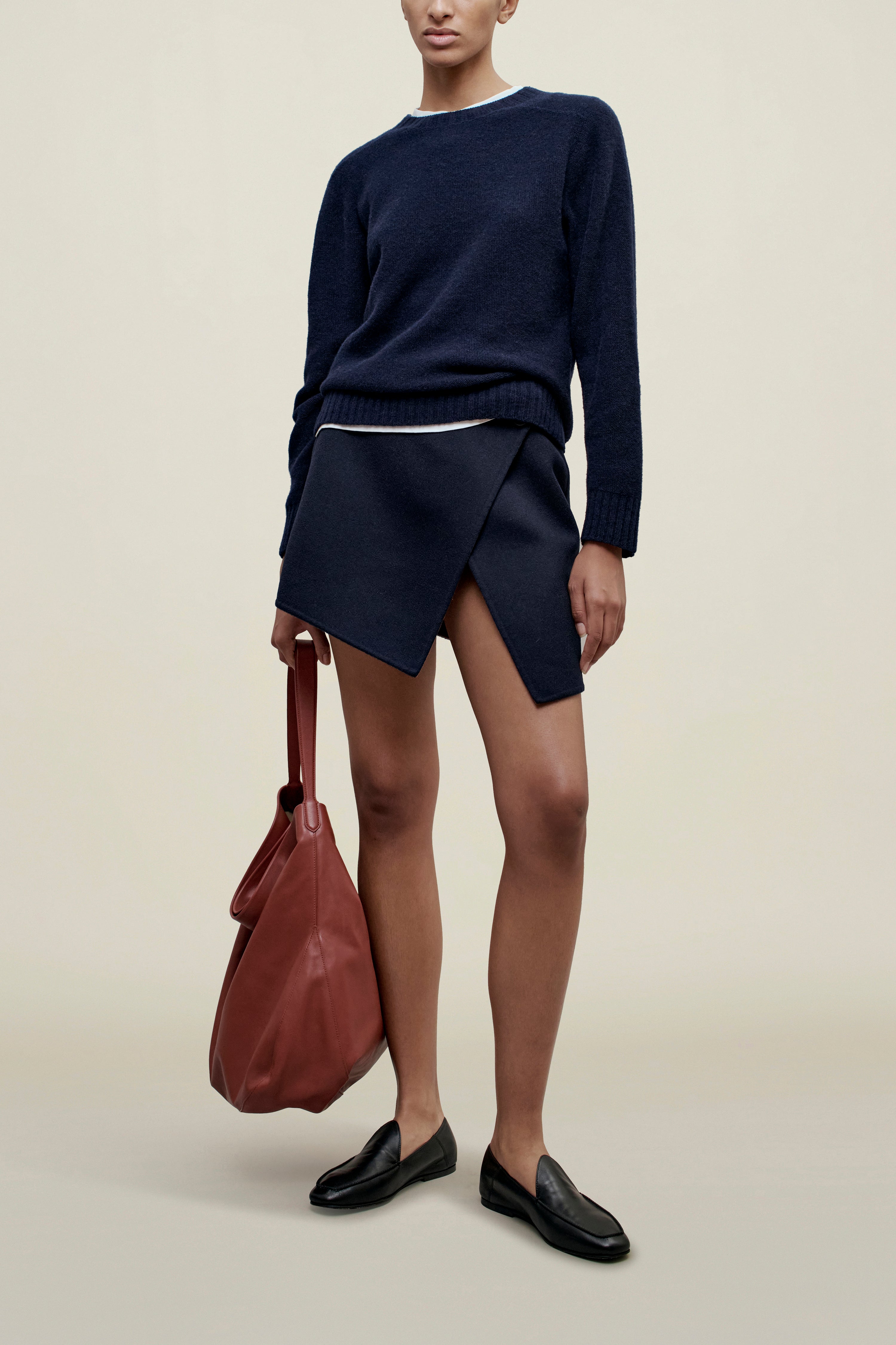 Nina Seamless Crewneck in Cashmere Wool