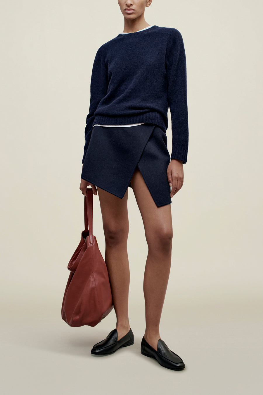 Nina Seamless Crewneck in Cashmere Wool