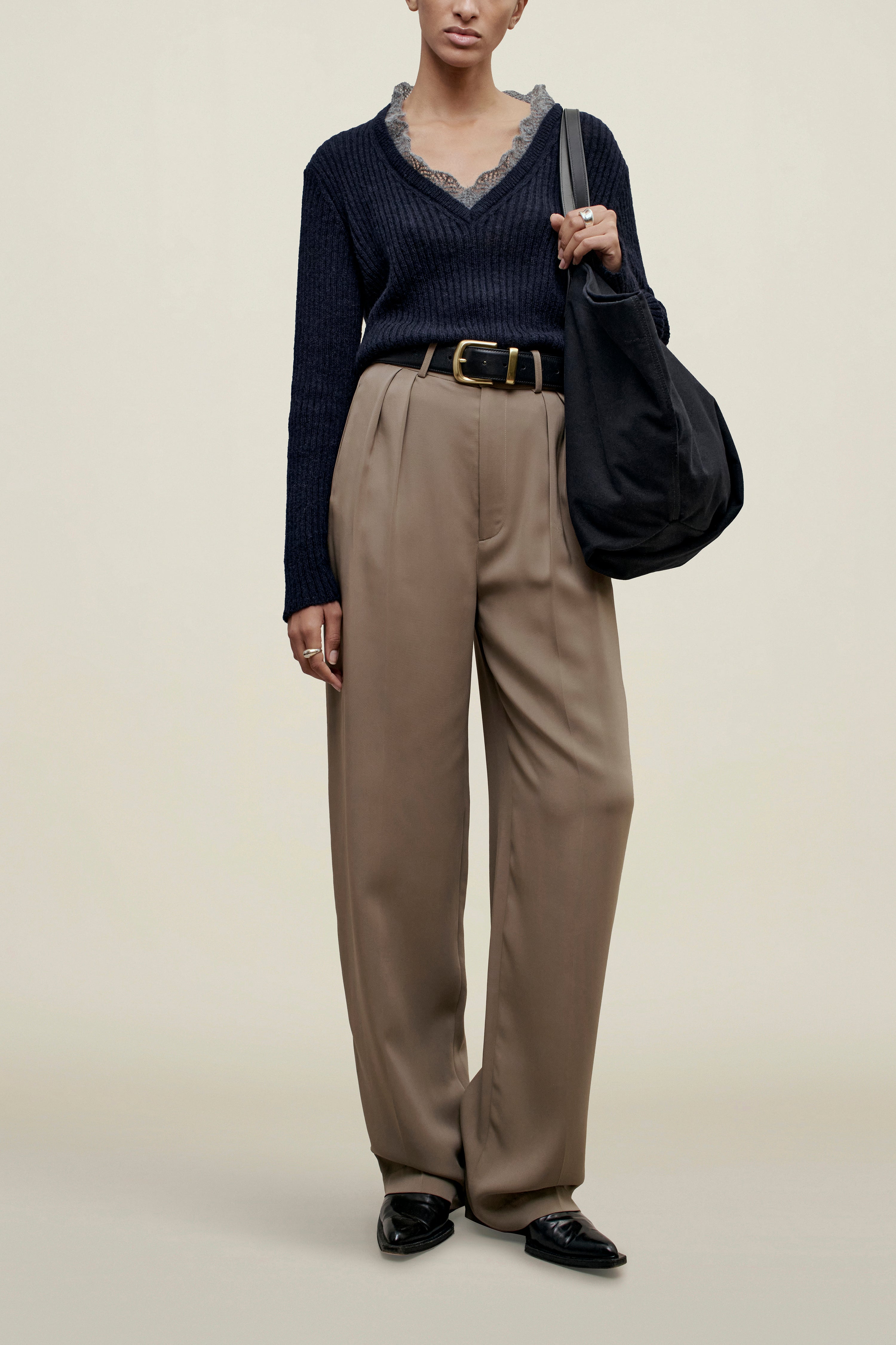 Leith V-Neck in Superfine Mohair