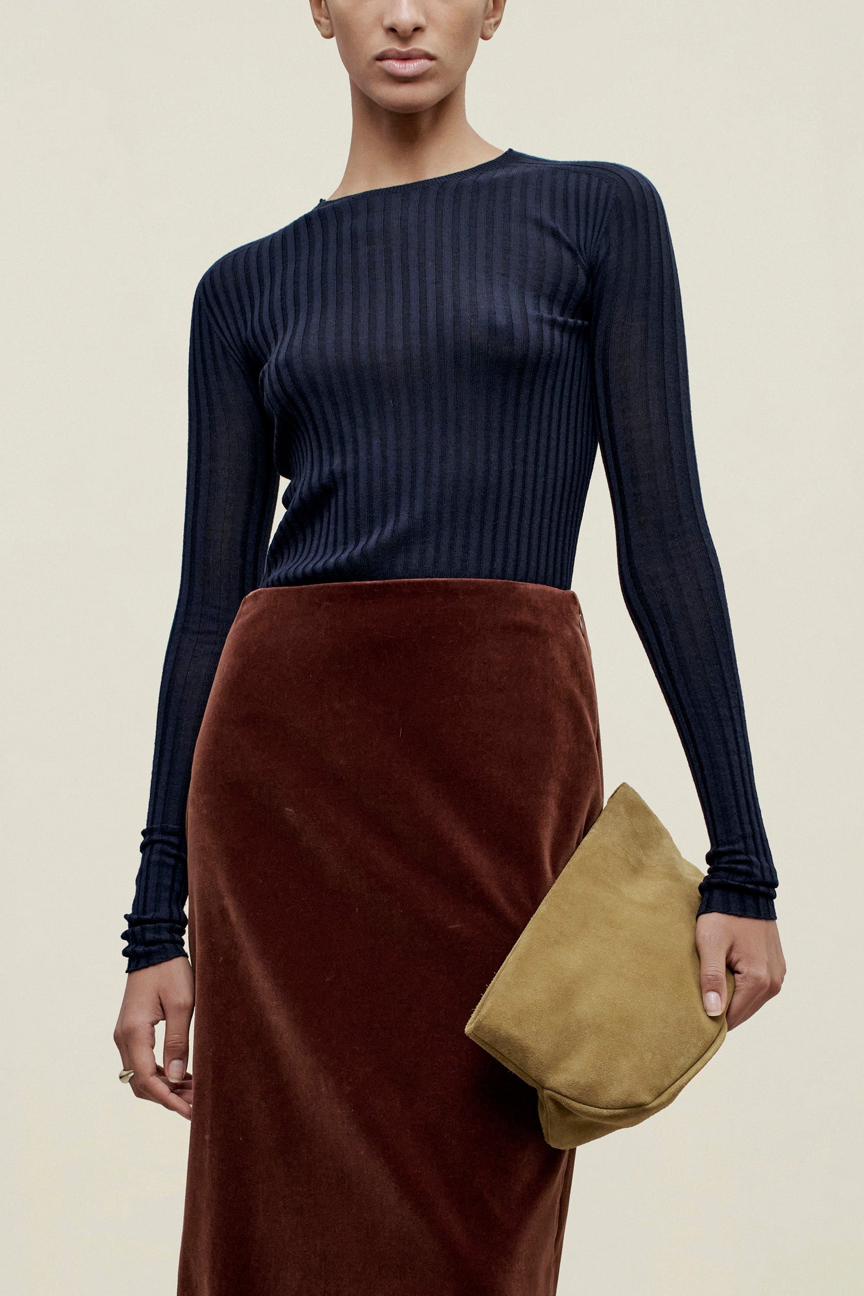 Fabi Long Sleeve in Superfine Merino