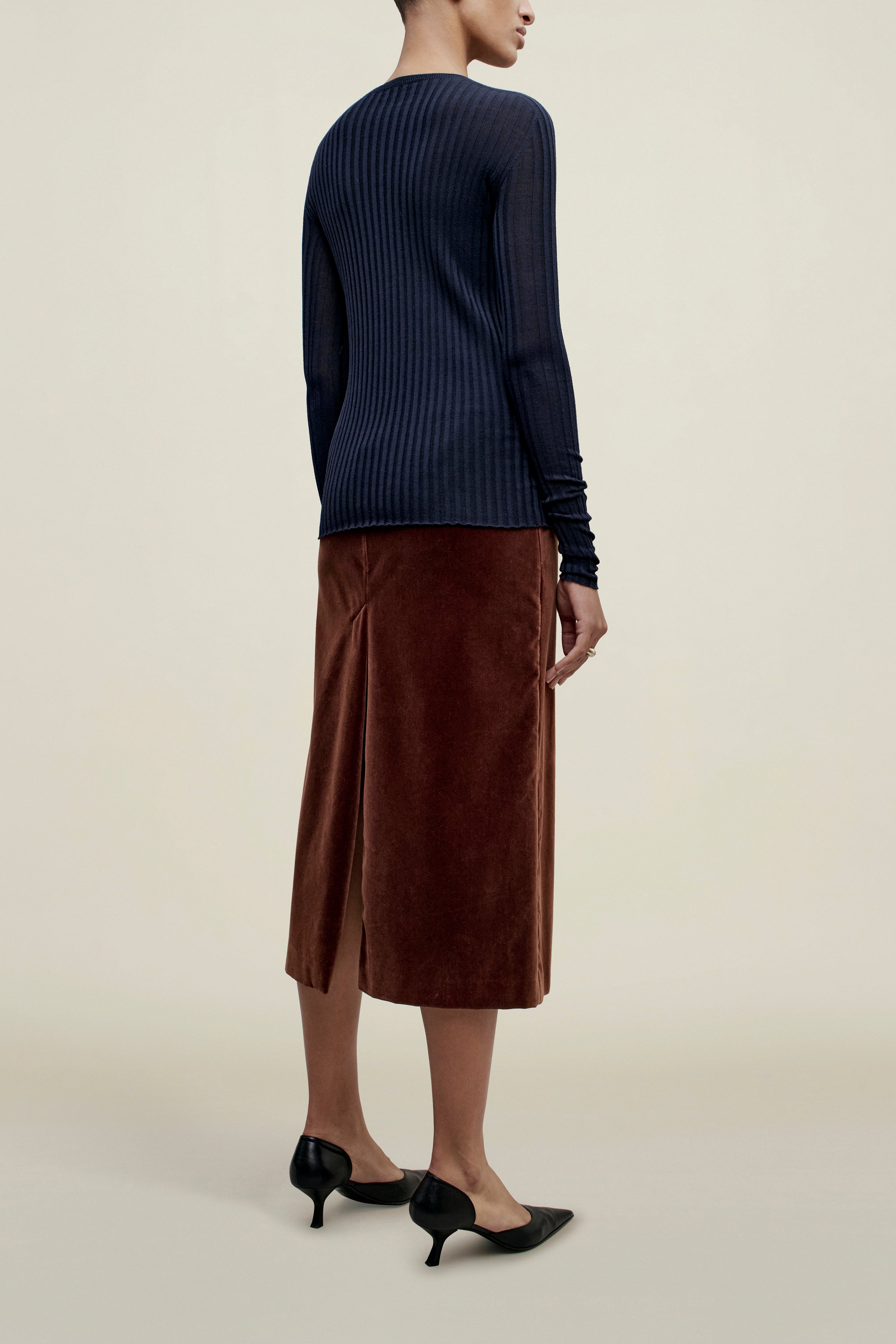 Fabi Long Sleeve in Superfine Merino