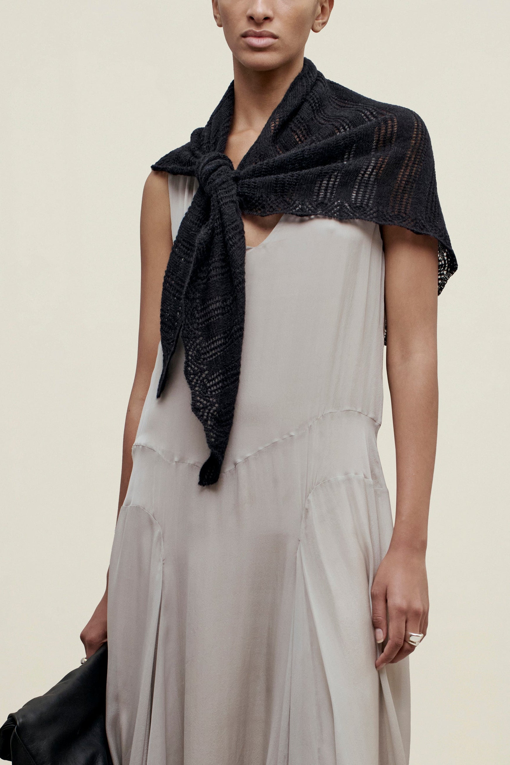 Triangle Scarf in Mohair Lace